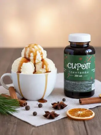 Сироп сосновый со вкусом Глинтвейн 200 мл Сироп сосновый со вкусом Глинтвейн 200 мл